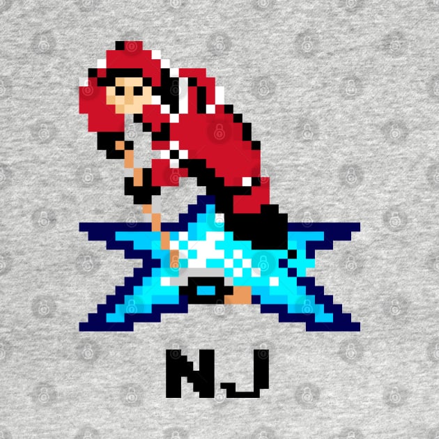 16-Bit Ice Hockey - New Jersey by The Pixel League